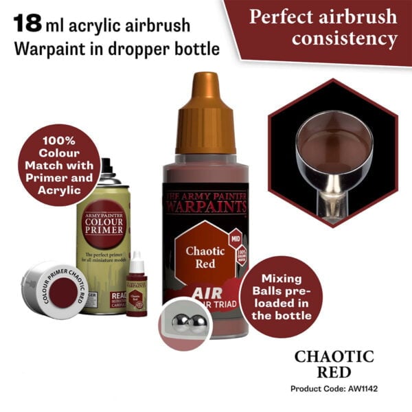 The Army Painter Air Chaotic Red 18ml AW1142