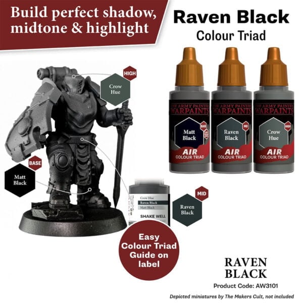 The Army Painter Air Raven Black 18ml AW3101