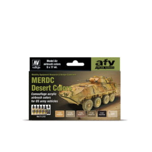 Vallejo US Army MERDC Desert Colors Paint Set of 6 71212