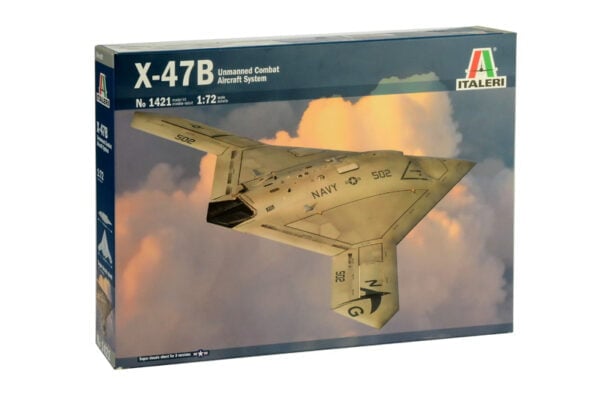 Italeri X-47B Unmanned Combat Aircraft System 1:72 Scale 1421