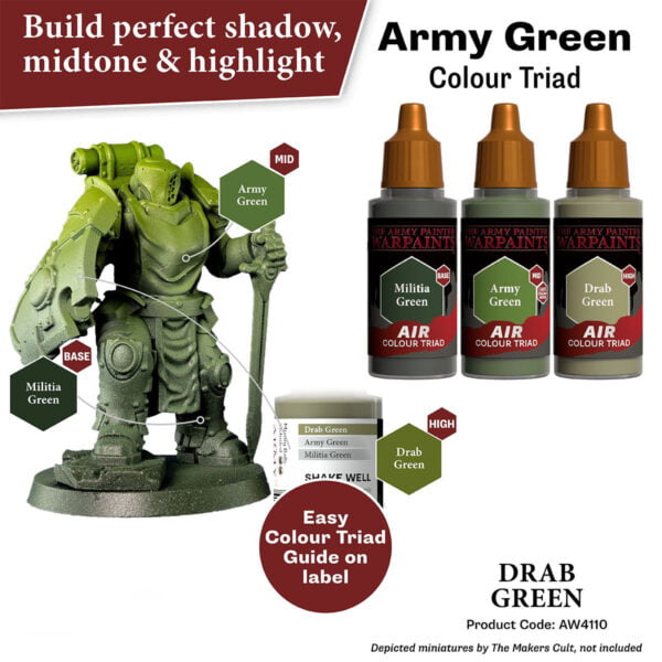 The Army Painter Air Drab Green 18ml AW4110