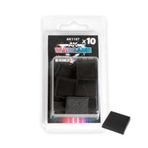 AK Interactive Wargame Socles Carrés 20x20 mm Pack de 10 AKI 1107