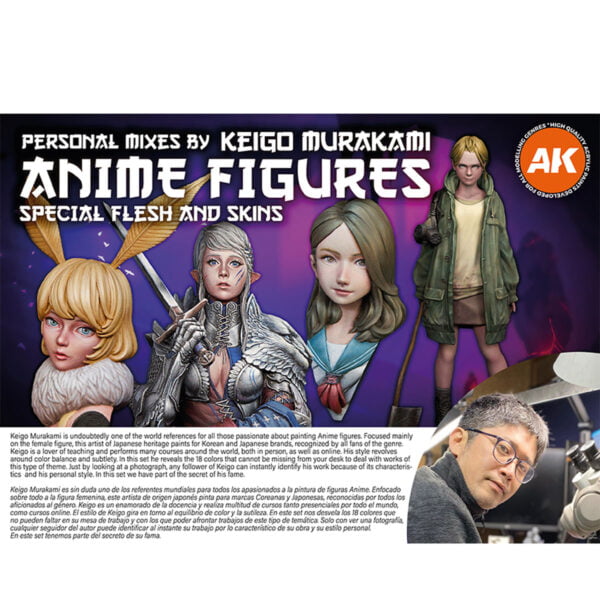 AK Interactive 3rd Generation Anime Figures Paint Set by Keigo Murakami 11765