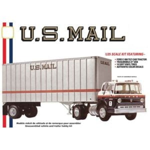 AMT Ford C600 US Mail Truck with USPS Trailer 1/25 Scale 1326