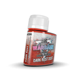 AK Interactive Wargame Enamel Liquid Pigments Dark Rust Dust 35ml AKI 1208