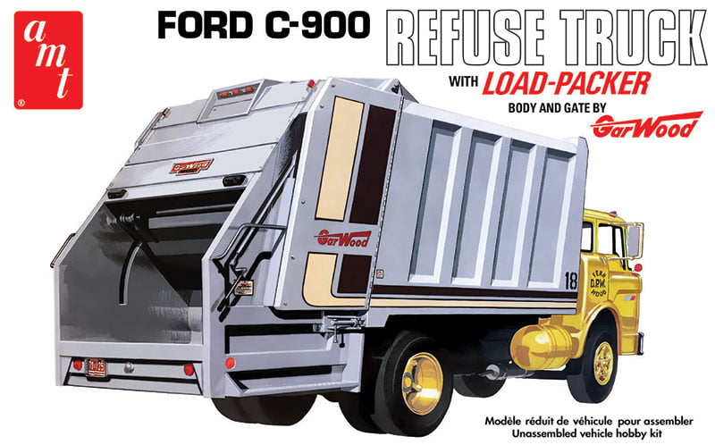 AMT Ford C 600 GarWood Load Packer Garbage Truck 1 25 Scale 1247 Canada s largest selection of model paints kits hobby tools airbrushing and crafts with online shipping and up to date inventory