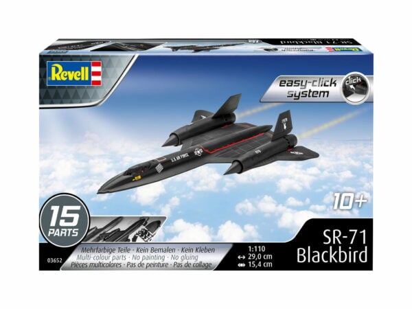 Revell SR-71 Blackbird Easy Click System 1/110 Scale RVG 03652