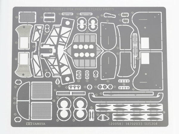 Tamiya Tyrrell P34 Six Wheeler 1976 Japon GP avec Photoetch 1/20 Échelle 20058