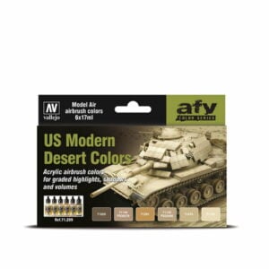 Vallejo US Modern Desert Colors Lot de 6 peintures 71209