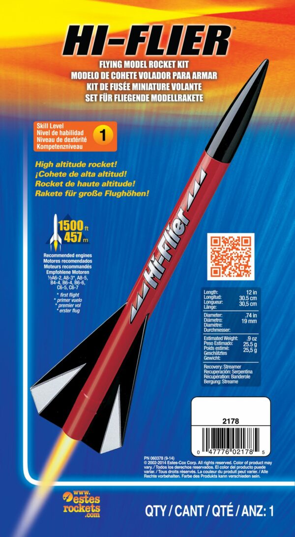 Estes Rockets Hi-Flyer Model Rocket Kit 2178