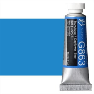 Holbein Artist Gouache Irodori Dayflower Blue / Tsuyukusa 15ml G863A