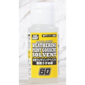 Mr Hobby Water-Based Weathering Paint Gouache Solvent 60ml WTT111