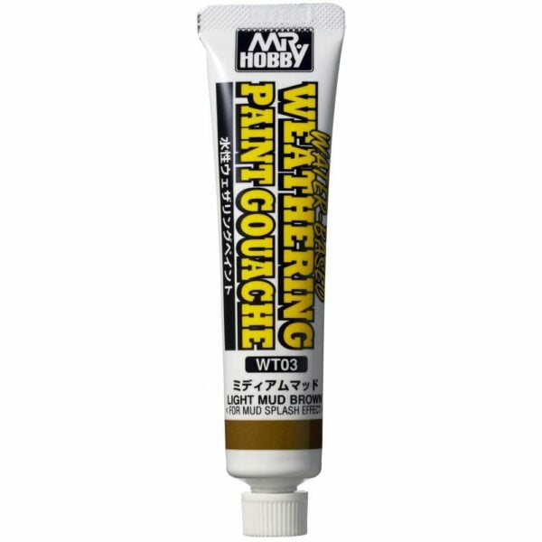 Mr Hobby Water-Based Weathering Paint Gouache Color Set of 6 WTS01