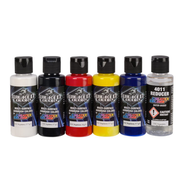 Createx Wicked Detail Sampler Set of 6 2 ounce 60ml W110