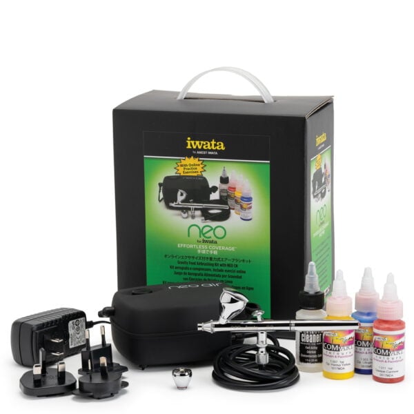 Iwata Gravity Feed Airbrushing Kit with NEO CN Airbrush IW120