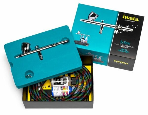 Packaging Iwata Eclipse HP-CS Value Set Airbrush and Hose Set ECL4501