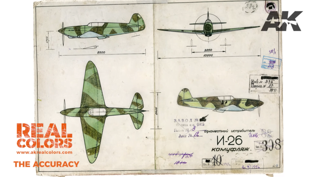 Yakovlev I 26 Krasevec and an early production Yak 1 Camouflage Painting Diagram 1536x864