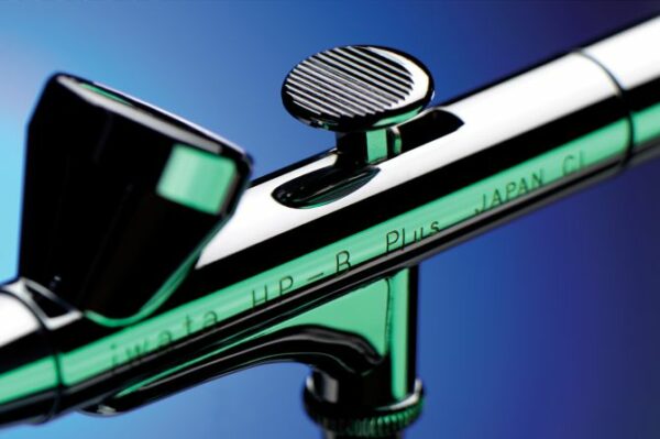 Up Close Iwata High Performance HP-B Plus Gravity Feed Dual Action Airbrush H2001