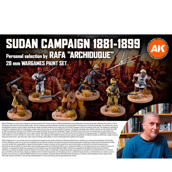 AK Interactive 3rd Generation Sudan Campaign 1881-1899 Rafa Archiduque Paint Set AKI 11773