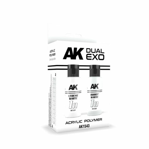 AK Interactive Xtreme White And Robot White Dual Exo AKI 1543 Set