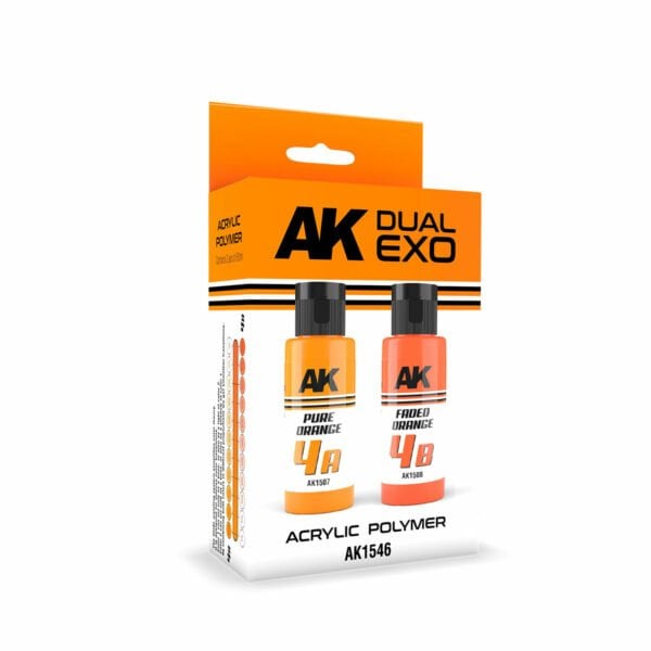 AK Interactive Pure Orange And Faded Orange Dual Exo AKI 1546 Set