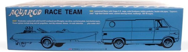 AMT Aquarod Race Team with Boat Trailer 1975 Chevy Van 1/25 Scale 1338