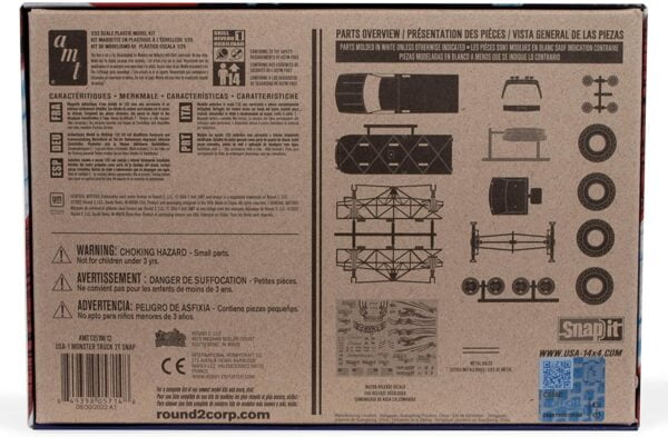 AMT USA-1 Monster Truck Chevy Silverado 1/32 Scale 1351