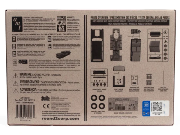 AMT 1963 Chevy II Nova Station Wagon with Cokes Crates 1/25 Scale 1353