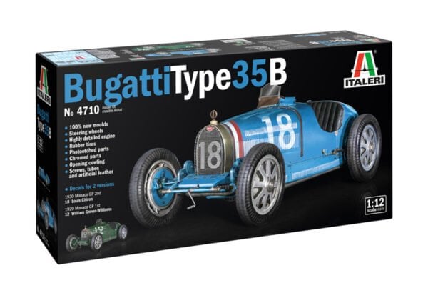 Italeri Bugatti Type 35B 1/12 Scale 4710