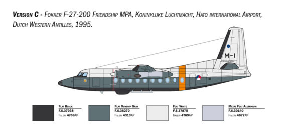 Italeri Fokker F-27 Maritime Patrol 1/72 Scale 1455