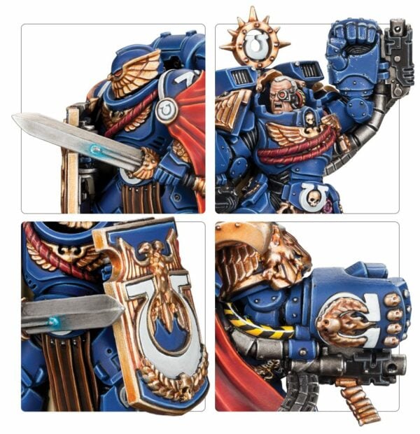 Warhammer 40000 Ultramarines Marcus Calgar with Victrix Honor Guard 55-21