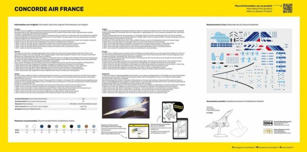 Heller Concorde Air France 1/72 Scale 80469