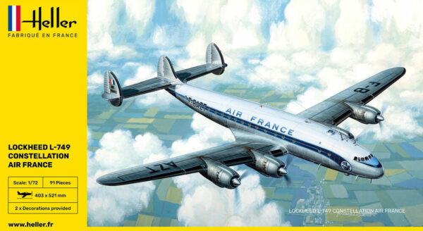 Heller Lockheed L-749 Constellation Air France 1/72 Scale 80310