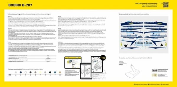 Heller Boeing B-707 Air France 1/72 Scale 80452