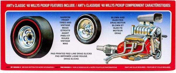 AMT 1940 Willy Pickup Gasser Coca Cola 1/25 Scale 1145