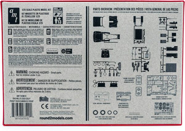 AMT 1940 Willy Pickup Gasser Coca Cola 1/25 Scale 1145