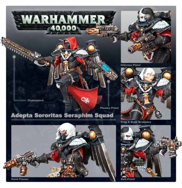 Warhammer 40000 Adepta Sororitas Seraphim Squad 52-27