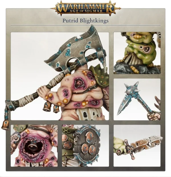 Warhammer Age of Sigmar Maggotkin of Nurgle Putrid Blightkings 83-28