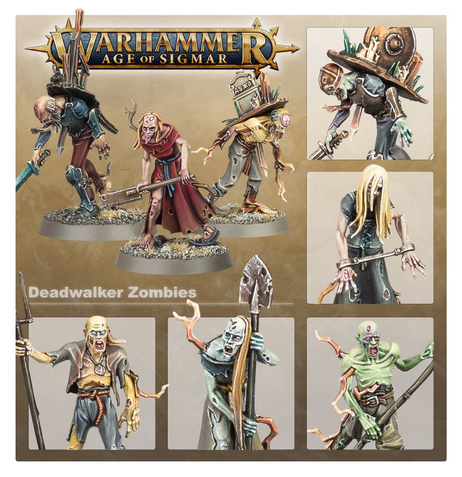 Warhammer Age of Sigmar Soulblight Gravelords Deadwalker Zombies 91-07