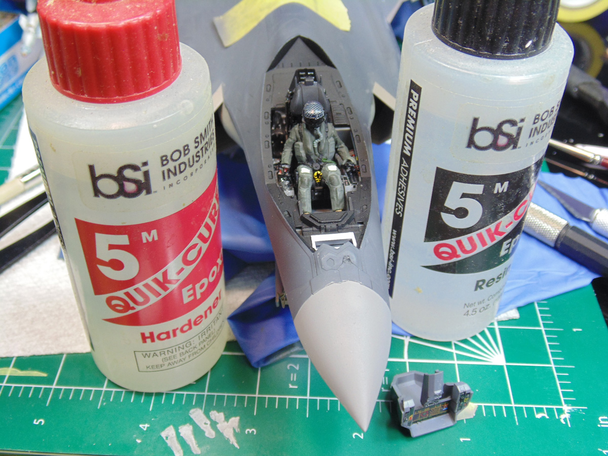 BSI epoxy next to the cockpit