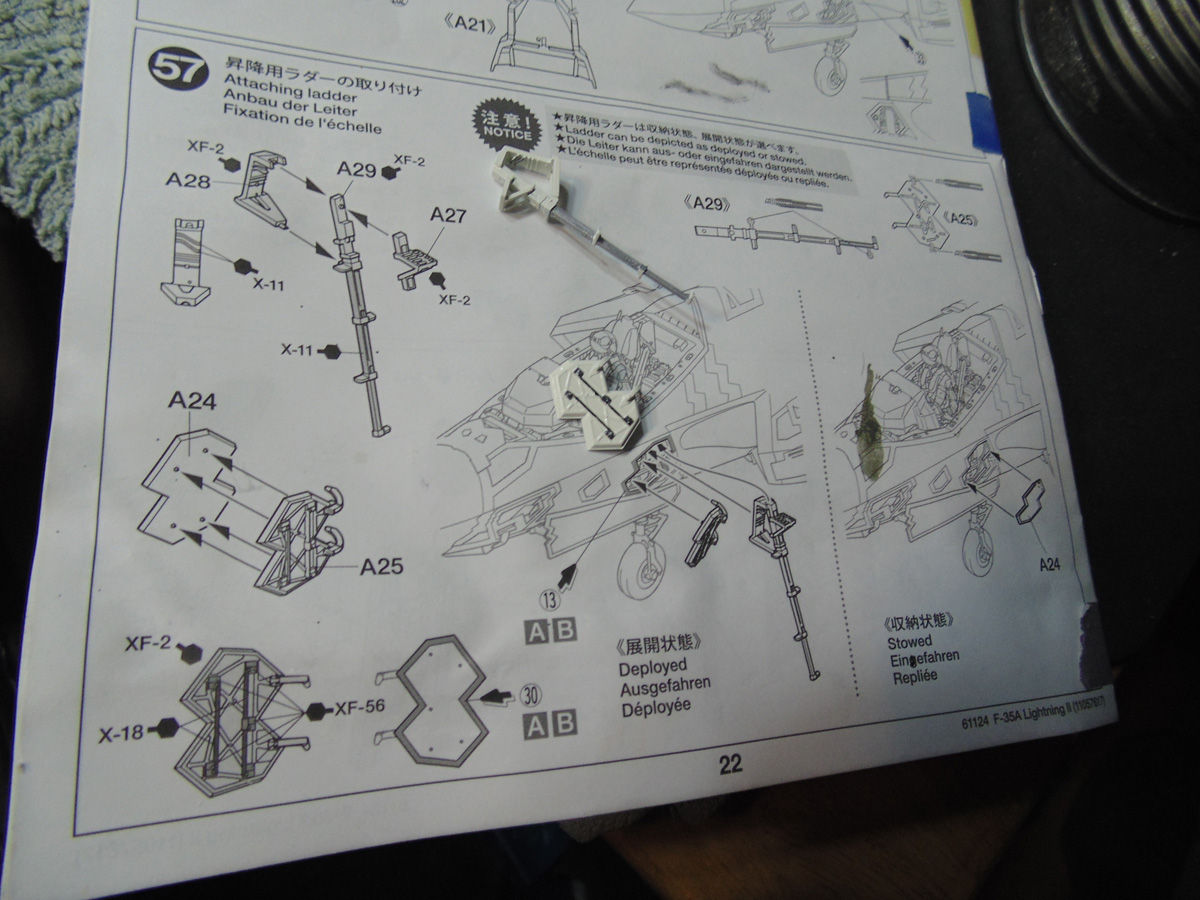 Ladder sub-assembly ready to be attached