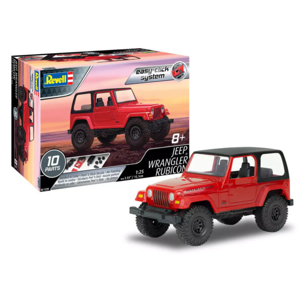 Revell Jeep Wrangler Rubicaon Easy-Click 1/25 Scale RMX 85-1239