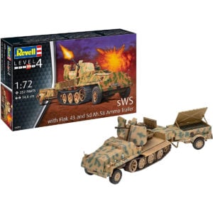 Revell sWs with Flak 43 and Sd.Ah.58 Ammo Trailer 1/72 Scale RVG 03293