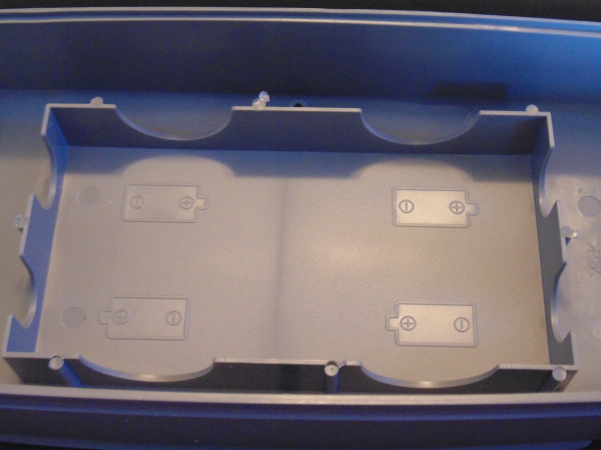 Battery box inside the hull part