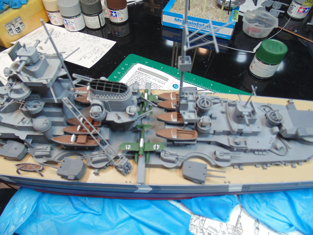 Planes boats and mid deck assembled