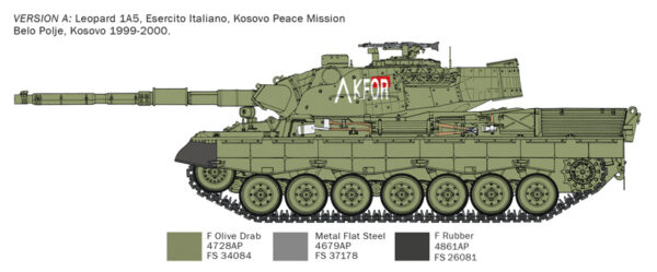 Italeri Leopard 1A5 1/35 Scale 6481