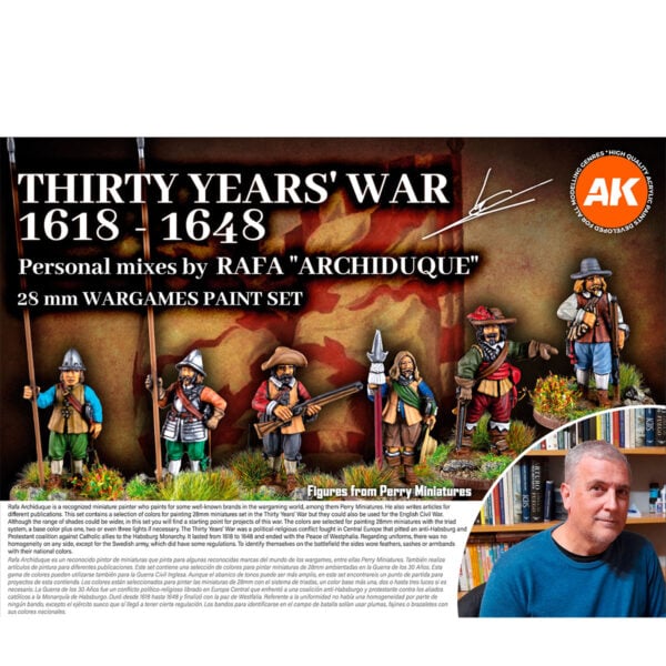 AK Interactive Acrylic 3rd Gen Signature Set Thirty Years War 1618-1648 Paint Set 11776