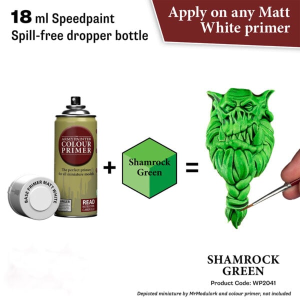 The Army Painter Speedpaint Shamrock Green 18ml WP2041