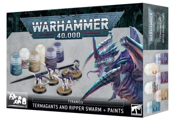 Warhammer 40000 Tyranids Termagants and Ripper Swarm and Paint Set 60-13