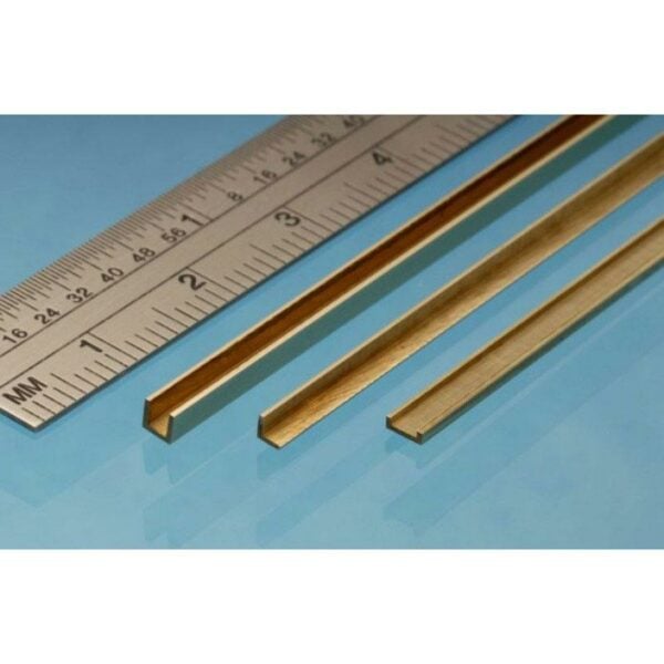 Albion Alloys CC1 1x1.5x1mm Brass C Channel Pack of 1